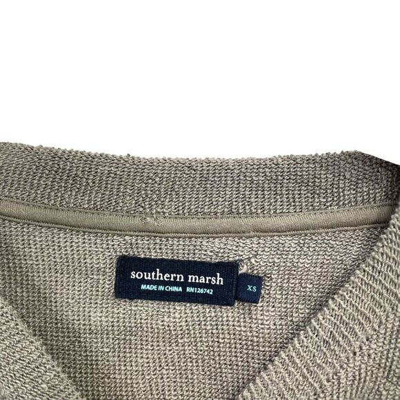 Southern Marsh Sunday Morning terry cloth Sweater Size XS - Picture 3 of 8
